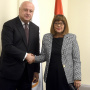 15 October 2019 National Assembly Speaker Maja Gojkovic and the OSCE Parliamentary Assembly President George Tsereteli